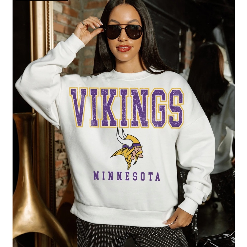 Gameday Couture Vikings Women's White Sweatshirt